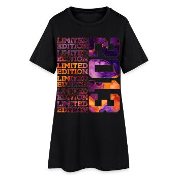 13. GEBURTSTAG LIMITED EDITION 2013 - Frauen T-Shirt-Kleid - Schwarz - Vorne