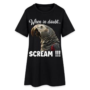 Idée de cadeau humoristique pour les gardiens de perroquets - Robe T-shirt Femme - noir - Devant