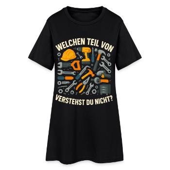 Chaos d’outils, quelle partie dit drôle - Robe T-shirt Femme - noir - Devant