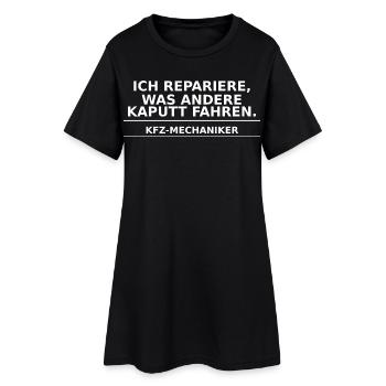 Mécanicien automobile – Je répare ce qui est cassé - Robe T-shirt Femme - noir - Devant