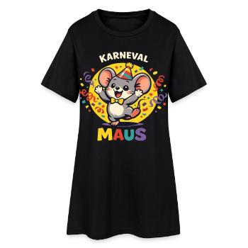 Sweet Carnival Mouse Female Funny - Robe T-shirt Femme - noir - Devant