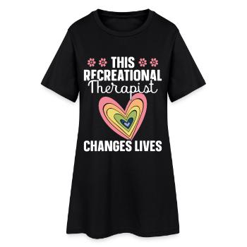 Appréciation de la thérapie récréative RT Thérapeutique - Robe T-shirt Femme - noir - Devant