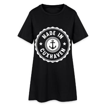 North Sea Holiday MADE IN CUXHAVEN Fun - Women’s T-Shirt Dress - black - Front