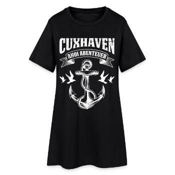 Vacances en mer du Nord Aventure AHOI Fun - Robe T-shirt Femme - noir - Devant