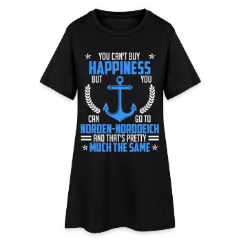 MER DU NORD VOUS POUVEZ CONDUIRE VERS NORD NORD. - Robe T-shirt Femme - noir - Devant