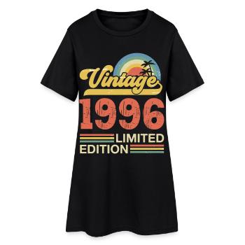 Cadeau d'anniversaire Vintage 1996 Anniversaire - Robe T-shirt Femme - noir - Devant