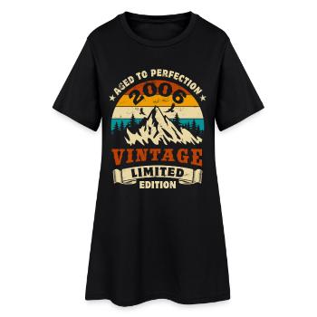 Limited Edition 2006 Birthday Gift - Women’s T-Shirt Dress - black - Front