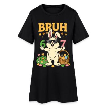 Mec, Cool Easter Bunny 67 ans - Robe T-shirt Femme - noir - Devant