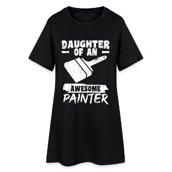 Fille d’un grand peintre - Robe T-shirt Femme - noir - Devant