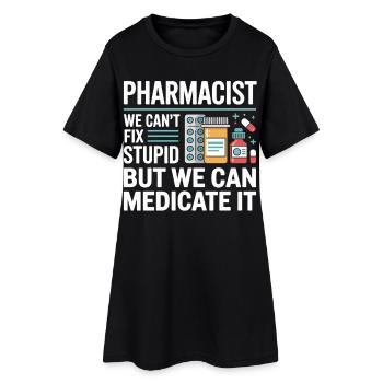 Pharma Humor Medicate It - Women’s T-Shirt Dress - black - Front
