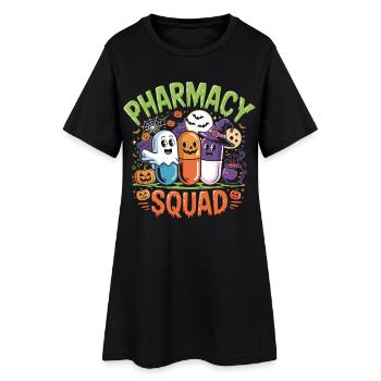 Pharmacy Squad Halloween - Frauen T-Shirt-Kleid - Schwarz - Vorne
