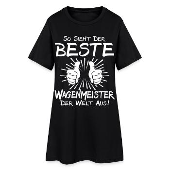 Meilleur maître de chariot - Robe T-shirt Femme - noir - Devant