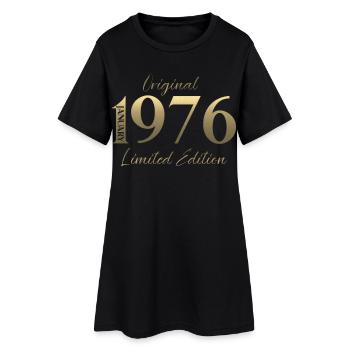 50e anniversaire Original janvier 1976 - Robe T-shirt Femme - noir - Devant