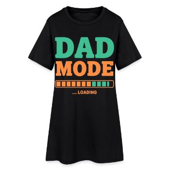 Mode papa en charge pour les futurs pères fiers - Robe T-shirt Femme - noir - Devant