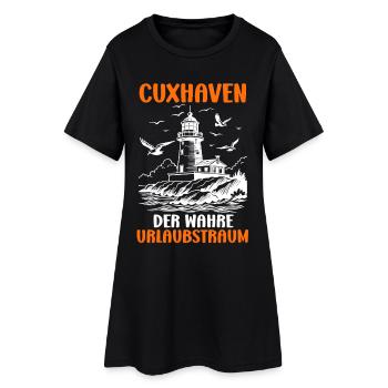 Cuxhaven LE VRAI RÊVE DES VACANCES Fun - Robe T-shirt Femme - noir - Devant