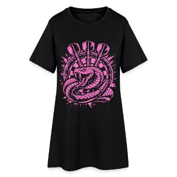 Fléchettes | Secouez la planche, Klapperschlange - Robe T-shirt Femme - noir - Devant