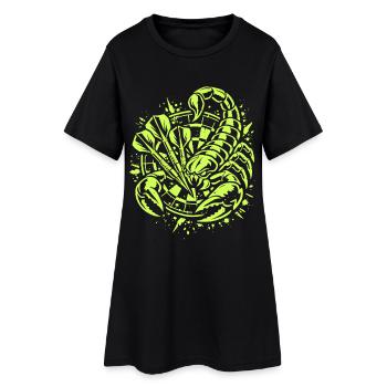 Fléchettes | Pique à chaque aventure - Skorpion - Robe T-shirt Femme - noir - Devant