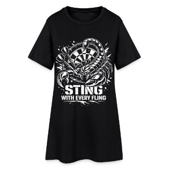 Fléchettes | Pique à chaque aventure - Skorpion - Robe T-shirt Femme - noir - Devant