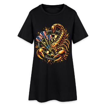 Fléchettes | Pique à chaque aventure - Skorpion - Robe T-shirt Femme - noir - Devant