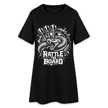 Fléchettes | Secouez la planche, Klapperschlange - Robe T-shirt Femme - noir - Devant