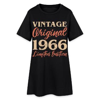 Vintage Original 1966 Limited Edition Anniversaire - Robe T-shirt Femme - noir - Devant