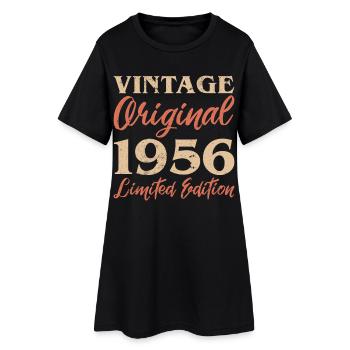 Vintage Original 1956 Limited Edition Anniversaire - Robe T-shirt Femme - noir - Devant