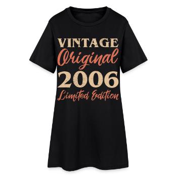 Vintage Original 2006 Limited Edition Jubiläum - Frauen T-Shirt-Kleid - Schwarz - Vorne