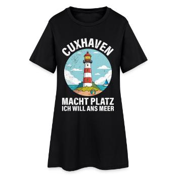Cuxhaven MAKE WAY I WANT TO GO TO THE SEA Funny - Women’s T-Shirt Dress - black - Front