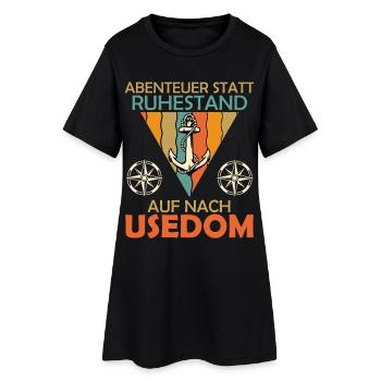 Retraités AVENTURE AU LIEU DE RETRAITE - Robe T-shirt Femme - noir - Devant