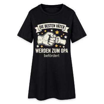 Les meilleurs pères sont promus grand-père I Naissance - Robe T-shirt Femme - noir - Devant