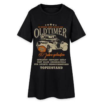 60 Geburtstag Oldtimer 1966 2026 - Frauen T-Shirt-Kleid - Schwarz - Vorne