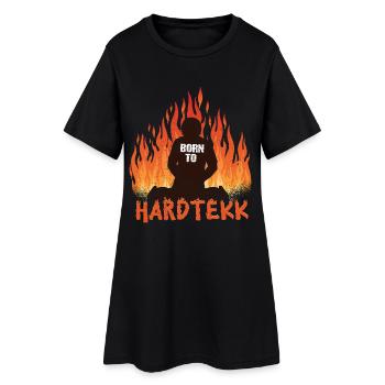 Hardtekk Tekke Allemagne de l’Est - Robe T-shirt Femme - noir - Devant