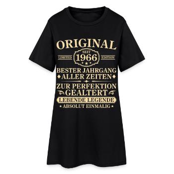 60. Geburtstag Absolut Einmalig 1966 Jahrgang - Frauen T-Shirt-Kleid - Schwarz - Vorne