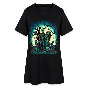 Valentine Zombie Love - Women’s T-Shirt Dress - black - Front