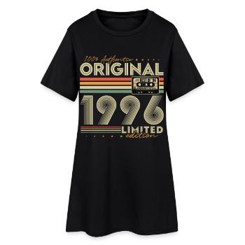 Original 1996 Vintage Retro Vintage Birthday - Women’s T-Shirt Dress - black - Front