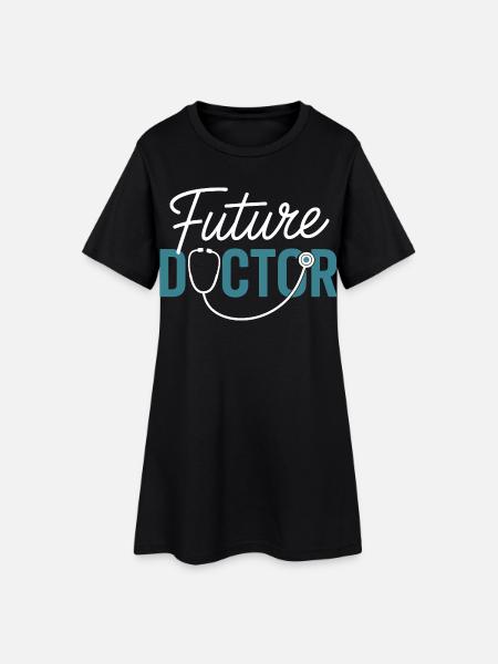 Future conception du stéthoscope Doctor - Robe T-shirt Femme - noir