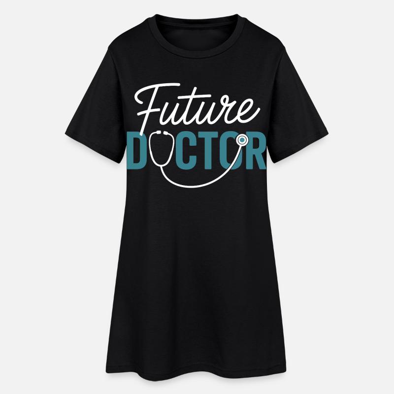Future conception du stéthoscope Doctor - Robe T-shirt Femme - noir