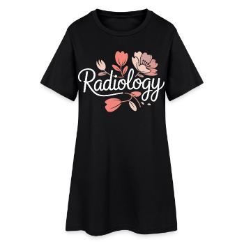 Fleurs de radiologie RadFlora - Robe T-shirt Femme - noir - Devant