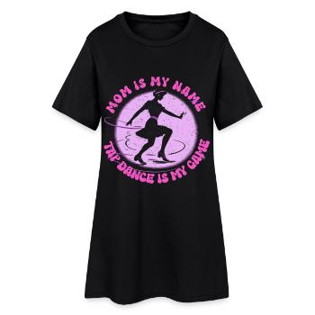 Mère danseuse de claquettes - Robe T-shirt Femme - noir - Devant