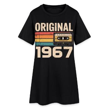Original 1967 Vintage 1967 Rétro Anniversaire - Robe T-shirt Femme - noir - Devant