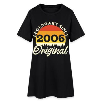 2006 Vintage Retro Original Geburtstagsgeschenk - Frauen T-Shirt-Kleid - Schwarz - Vorne