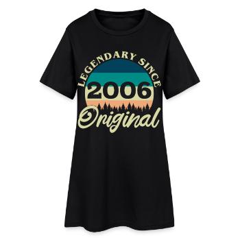 2006 Vintage Retro Original Geburtstagsgeschenk - Frauen T-Shirt-Kleid - Schwarz - Vorne