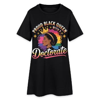 Pride Black Queen Doctotate - Women’s T-Shirt Dress - black - Front