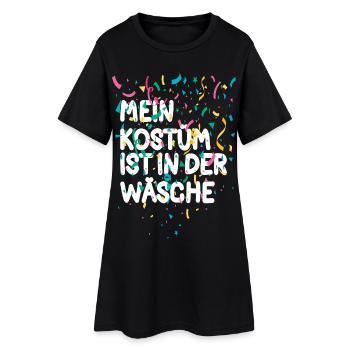 Mon costume, lingerie, carnaval, carnaval, drôle - Robe T-shirt Femme - noir - Devant