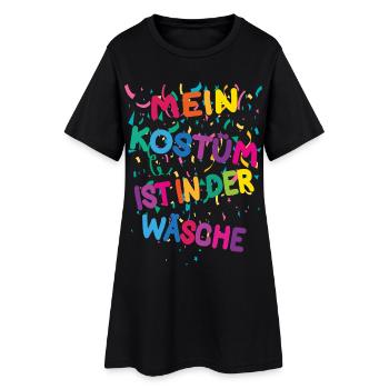 Carnaval Carnaval Mon costume est dans la buanderie - Robe T-shirt Femme - noir - Devant
