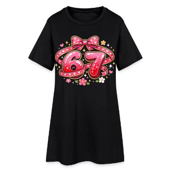 67 mèmes : cadeau drôle pour femmes de la Saint-Valentin - Robe T-shirt Femme - noir - Devant
