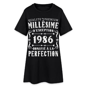 40 Year Anniversary Vintage 1986 Party Gift - Women’s T-Shirt Dress - black - Front