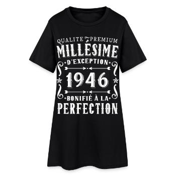 80 Year Old Birthday Vintage 1945 Party Gift - Women’s T-Shirt Dress - black - Front