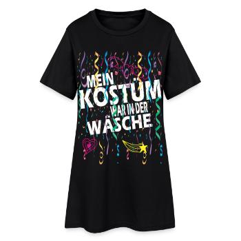 Mon costume était dans la blanchisserie Carnaval Carnaval - Robe T-shirt Femme - noir - Devant