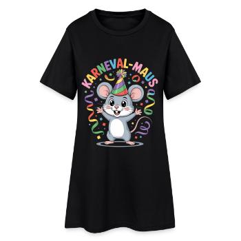 SOURIS DE CARNAVAL - Robe T-shirt Femme - noir - Devant
